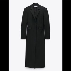 NWT Zara Limited Edition Coat Dress black small